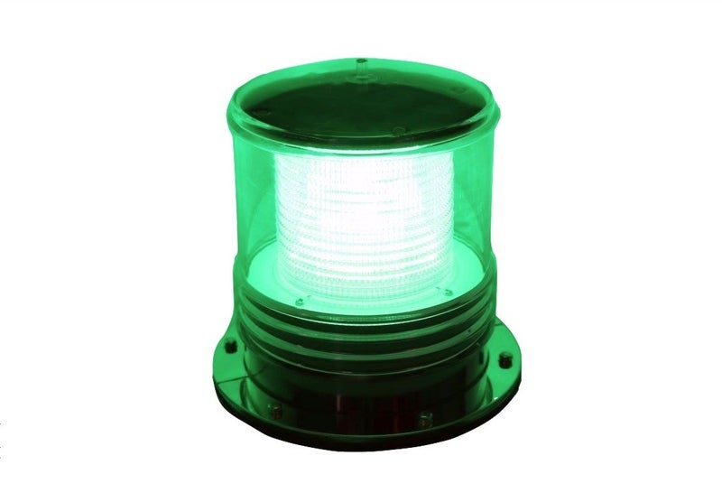 Pilotlights.net Solar Dock Warning Light - Waterproof Solar Dock Lighting - Green LED Constant On or Flashing 360 Degree Lighting - Image 2